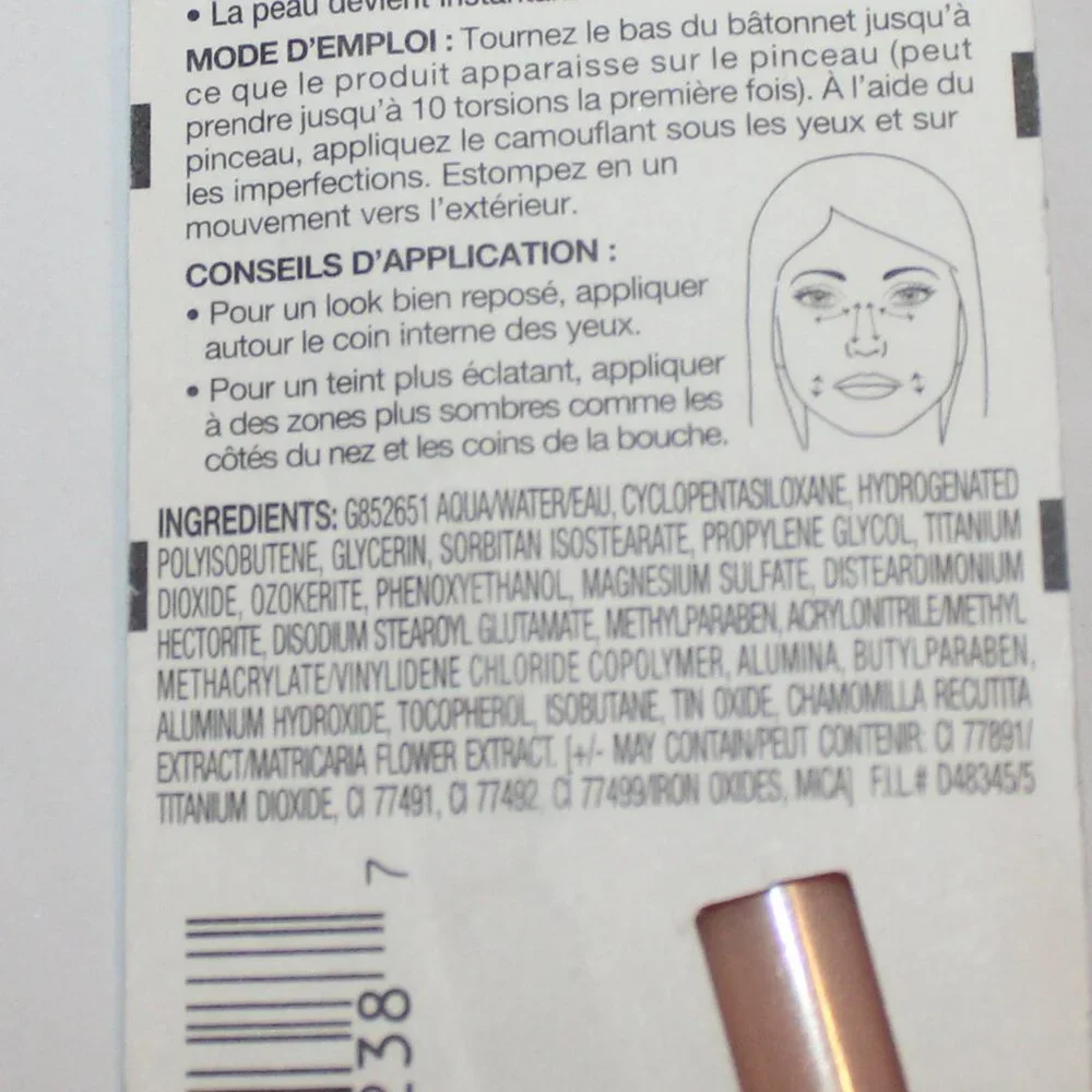 Maybelline New York 10 Fair Dream Lumi Highlighting Concealer .05 oz NIP